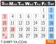 デザインTシャツ通販サイト Tシャツ屋ドットコム イベントカレンダー
