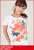 CAMP RYUKYU　butterfly/Tシャツ