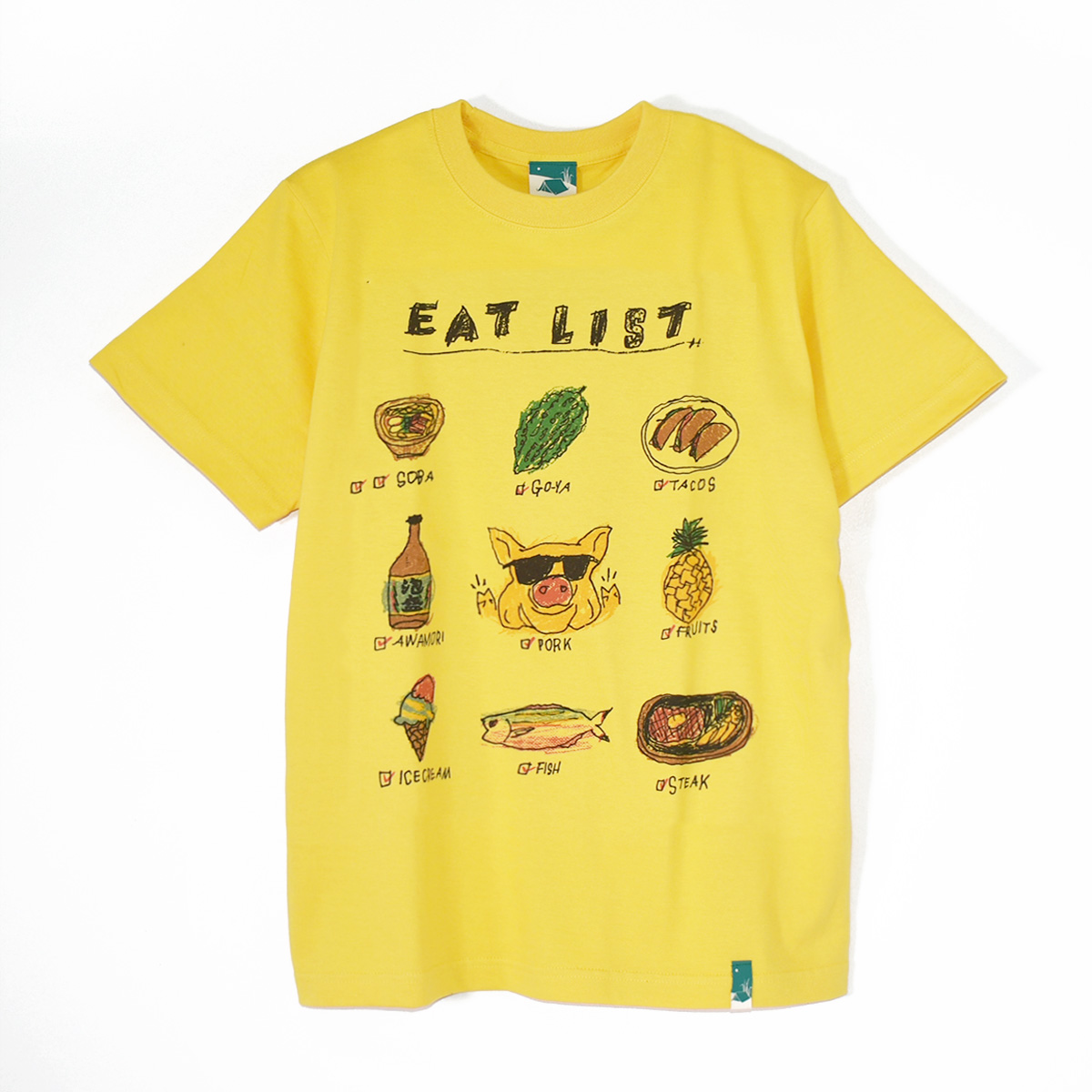 EAT LIST/バナナ/Tシャツ