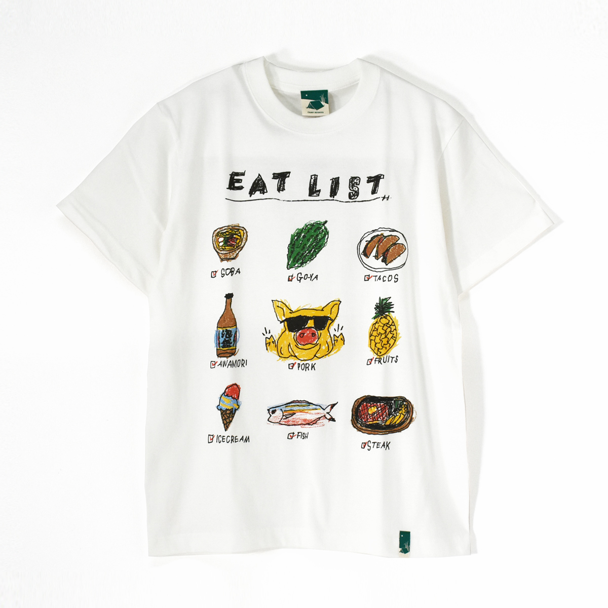 EAT LIST/バニラホワイト/Tシャツ