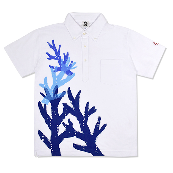 サンゴ ポロ/ホワイト/ポロシャツ
