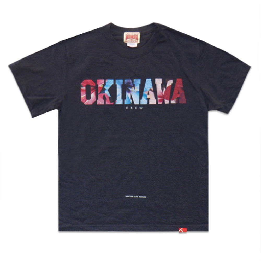 OKINAWAロゴ/ダークヘザーネイビー/Tシャツ